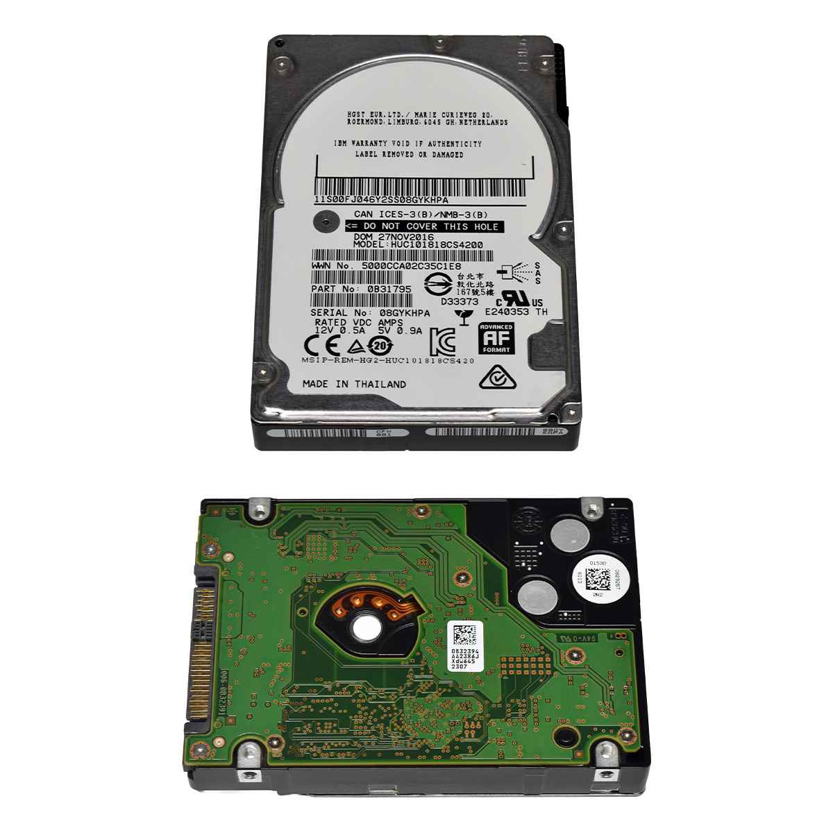 HGST 1.8TB 2.5" 10K 12G SAS HDD HUC101818CS4200 0B31795 512 Bytes HGST 1.8TB 2.5" 10K 12G SAS HDD HUC101818CS4200 0B31795 512 Bytes