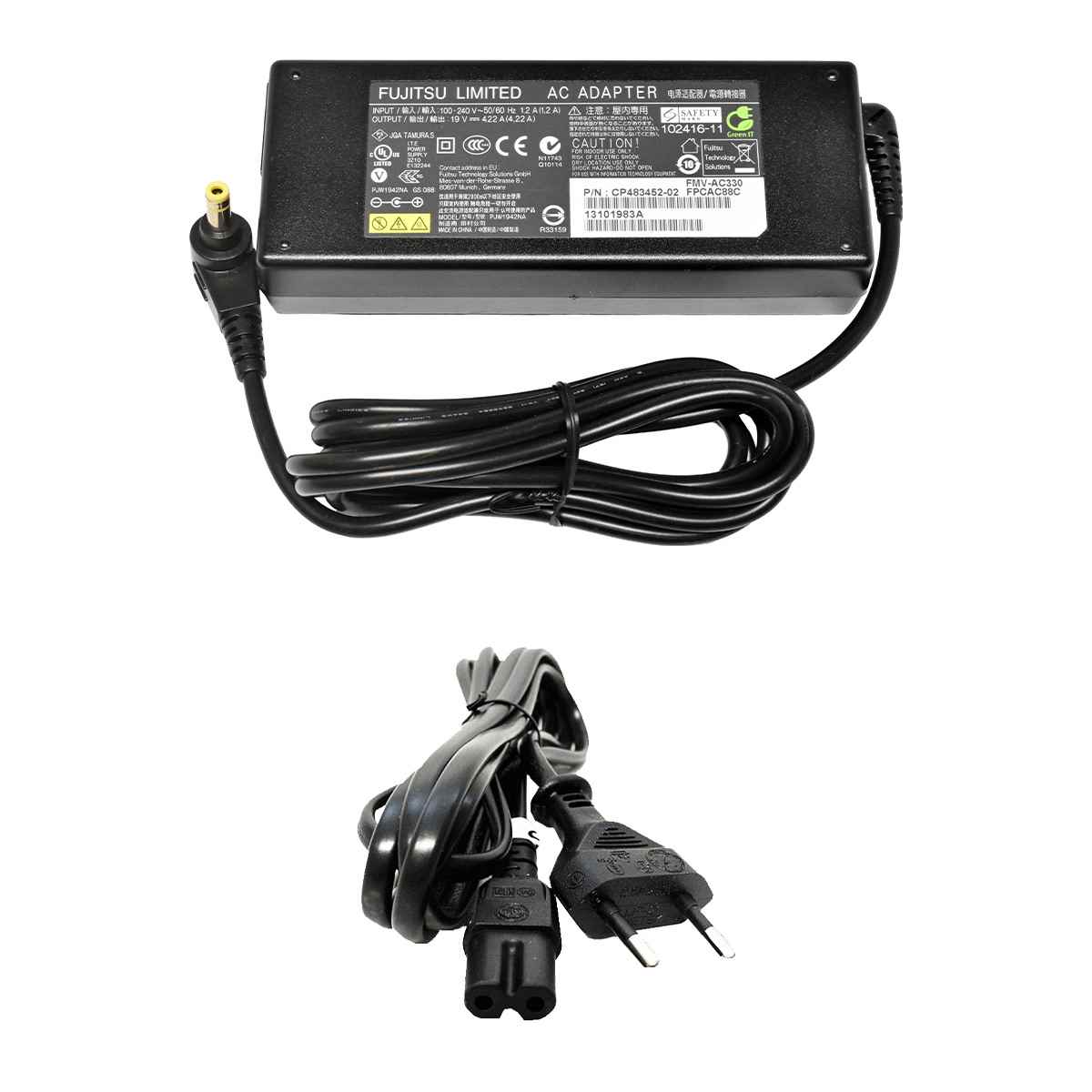 Fujitsu PJW1942NA CP483452-02 FMV-AC330 80W AC Adapter 19V 4.22A +Power Cord Fujitsu PJW1942NA CP483452-02 FMV-AC330 80W AC Adapter 19V 4.22A +Power Cord