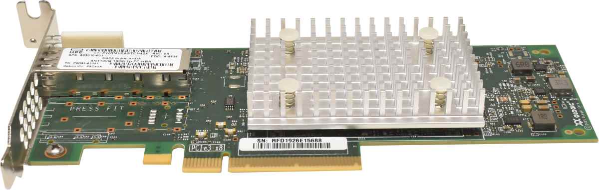 HP Enterprise StoreFabric 853010-001 SN1100Q 16Gb 1-Port PCIe3 Fibre Channel HBA LP HP Enterprise StoreFabric 853010-001 SN1100Q 16Gb 1-Port PCIe3 Fibre Channel HBA LP