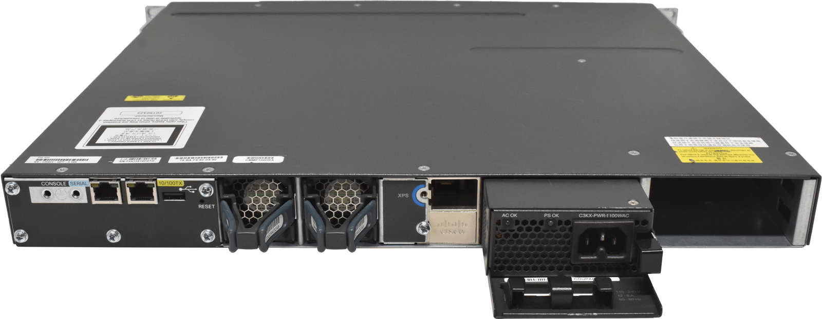 Cisco Catalyst WS-C3560X-48PF-S 48-Port RJ-45 PoE+ GE Switch +C3KX-NM-1G 1x PSU