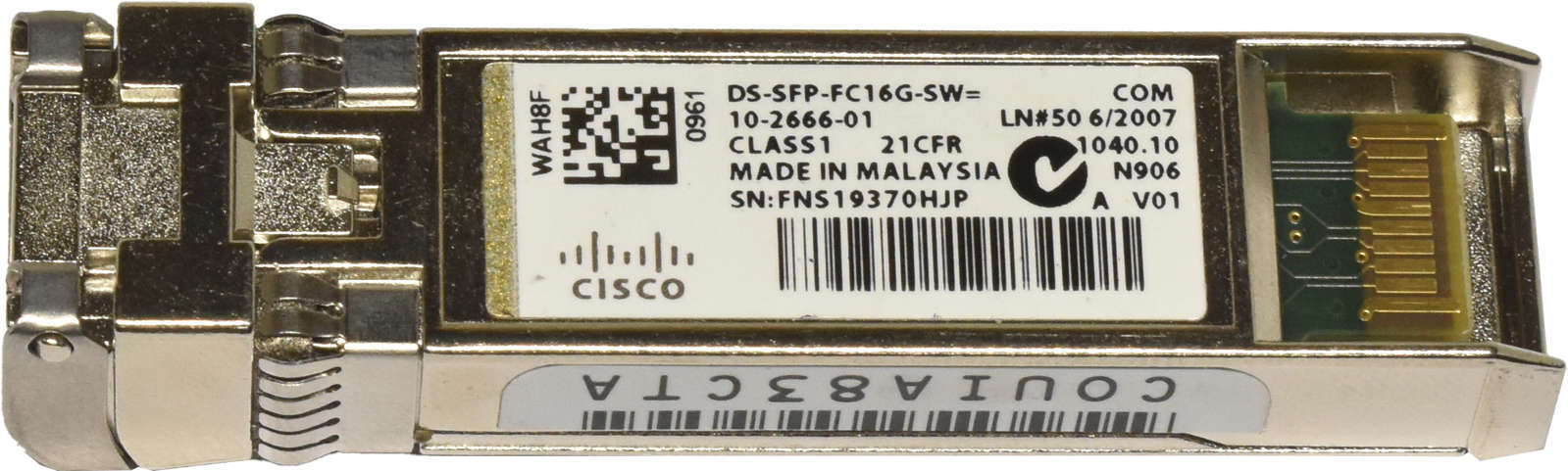 Cisco-Original-DS-SFP-FC16G-SW-SFP-1000Base-SX-16G-001.jpg 10x Cisco Original DS-SFP-FC16G-SW SFP+ 1000Base-SX 16Gb Transceiver 10-2666-01