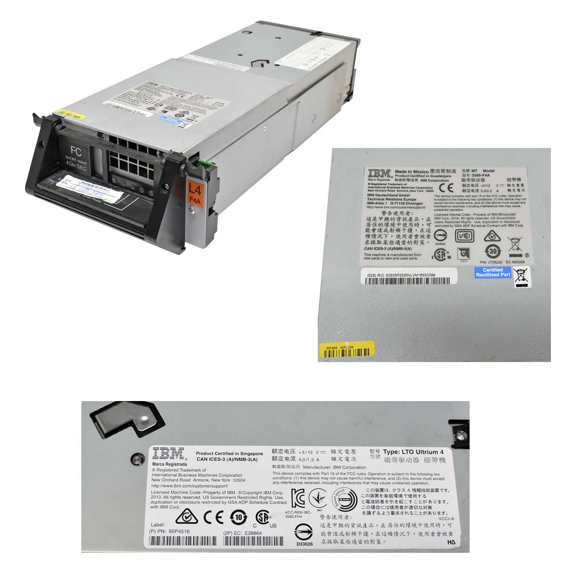 IBM-3588-F4A-LTO-Ultrium-4-FC-4Gb-sec-800GB-Fibre-001.jpg IBM 3588-F4A LTO Ultrium 4 FC 4Gb/sec 800GB Fibre Bandlaufwerk 35P2326 35P2508 95P4516 für System Storage TS3500