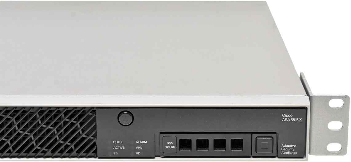 Cisco ASA 5515-X 6-Port Gigabit Ethernet Adaptive Security Appliance +Rack Ears +Caddy no HDD