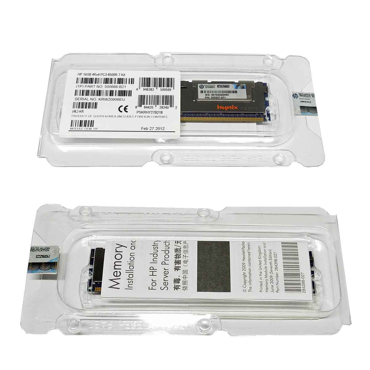 HP Hynix 16 GB 4Rx4 PC3-8500R-7 Kit DDR3 RAM REG ECC DDR3 500207-071 neu OVP HP Hynix 16 GB 4Rx4 PC3-8500R-7 Kit DDR3 RAM REG ECC DDR3 500207-071 neu OVP