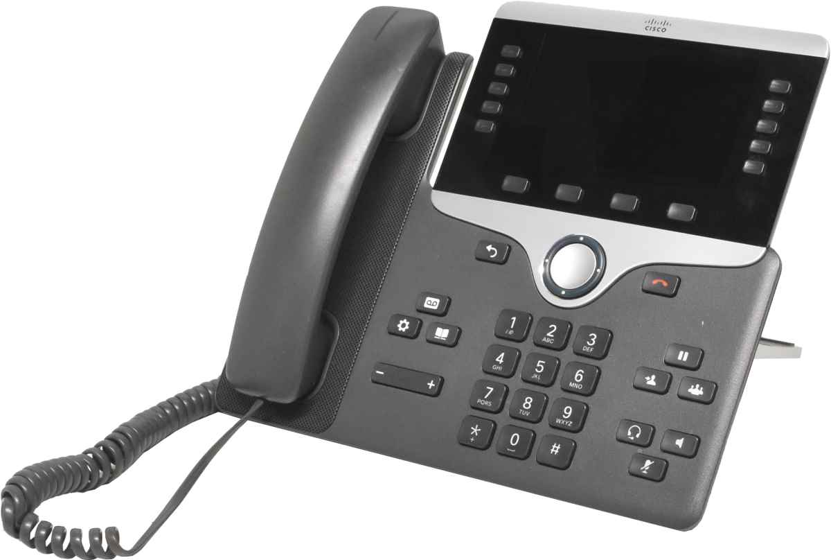 Cisco UC Phone CP-8861 IP VoIP Phone Charcoal Stand Handset CP-8861-K9