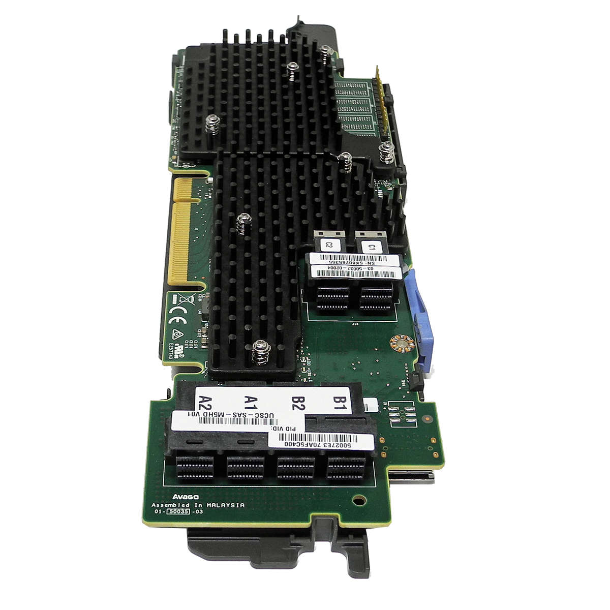 Cisco-UCSC-SAS-M5HD-12G-6-Port-SAS-RAID-Controller-003.jpg Cisco UCSC-SAS-M5HD 12G 6-Port SAS RAID Controller +3x Kabel 03-50037-02004