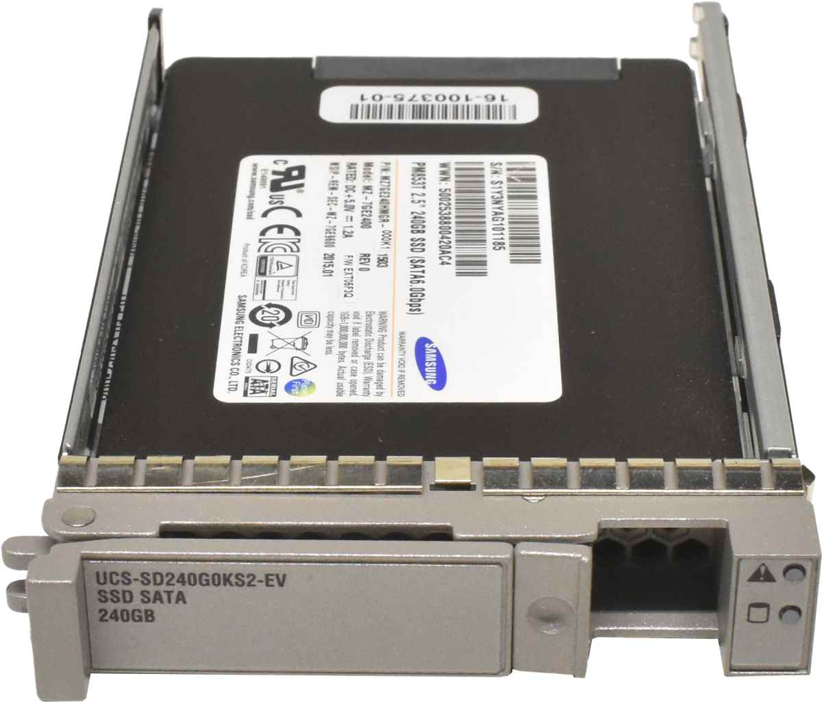 Cisco Samsung PM853T 240GB SATA 6Gb 2.5" SSD MZ-7GE2400 UCS-SD240G0KS2-EV Cisco Samsung PM853T 240GB SATA 6Gb 2.5" SSD MZ-7GE2400 UCS-SD240G0KS2-EV