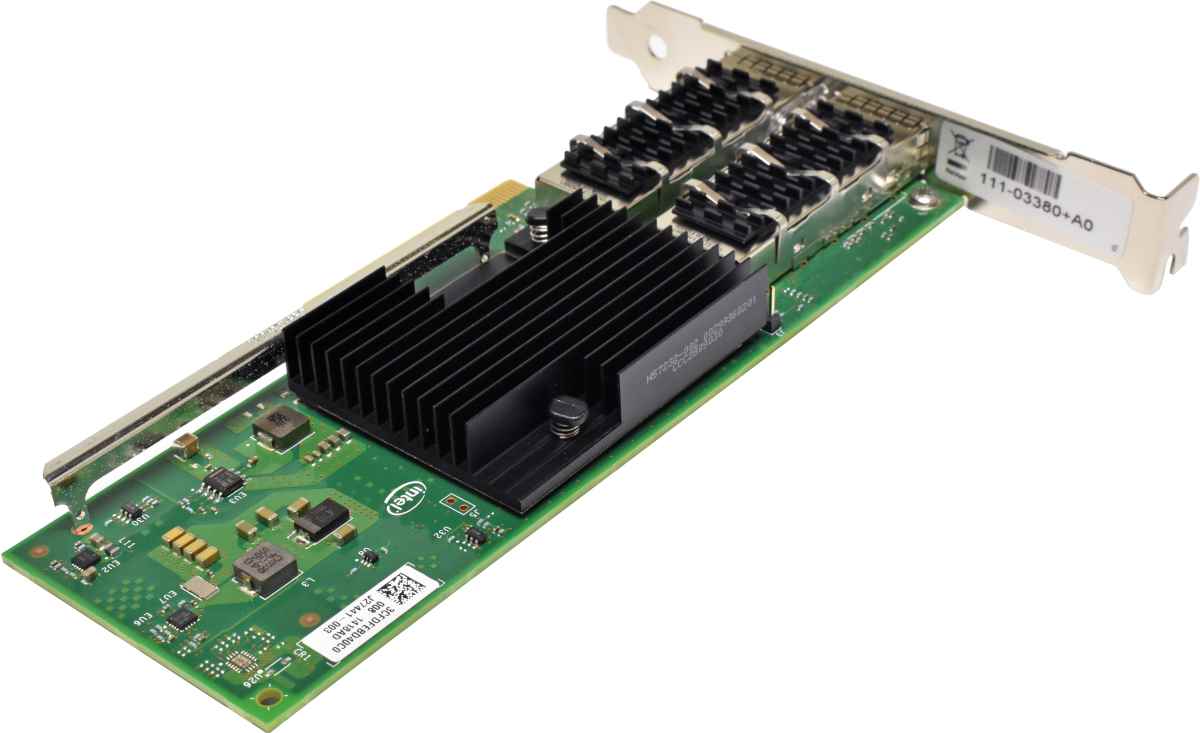 NetApp Intel 111-03380 XL710-QDA2 40G Dual Port QSFP+ PCIe 3.0 x8 Network Adapter NetApp Intel 111-03380 XL710-QDA2 40G Dual Port QSFP+ PCIe 3.0 x8 Network Adapter