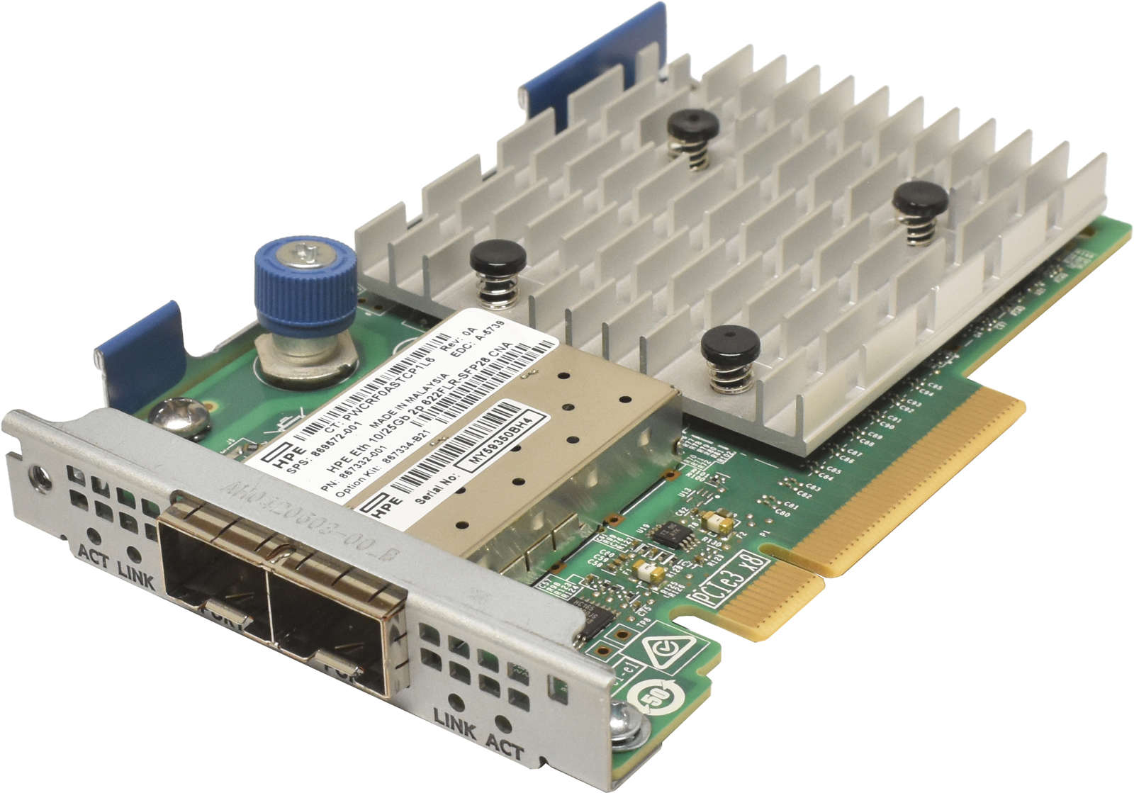 HP 622FLR-SFP28 Dual-Port SFP28 10/25G Server Adapter PCIe x8 869572-001