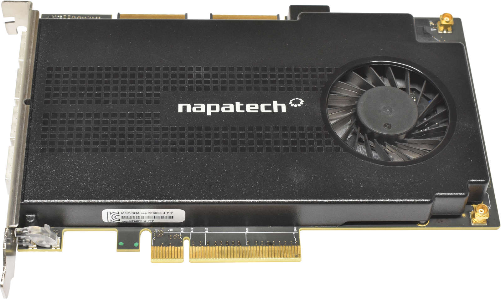 NAPATECH NetScout NT40E3-4-PTP 4-Port 10GbE PCI-Express x8 Capture and Analysis Network Adapter