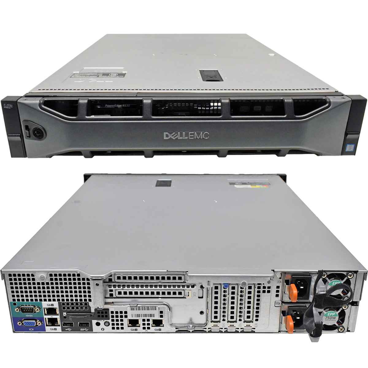 Dell PowerEdge R530 Server ohne CPU ohne RAM 2x Kühler H730mini iDrac8 8x LFF 3,5 Dell PowerEdge R530 Server 2x E5-2620 V3 6C 2.40GHz 32GB DDR4 RAM 8x LFF 3,5 H730p Mini