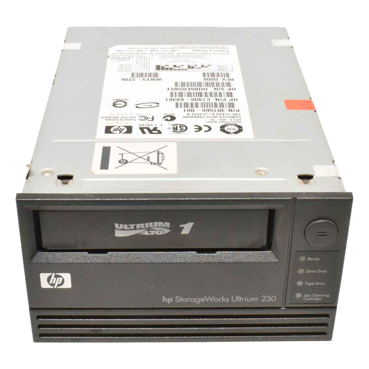 HP D008 StorageWorks Ultrium 230 Tape Drives 301566-001 HP D008 StorageWorks Ultrium 230 Tape Drives 301566-001