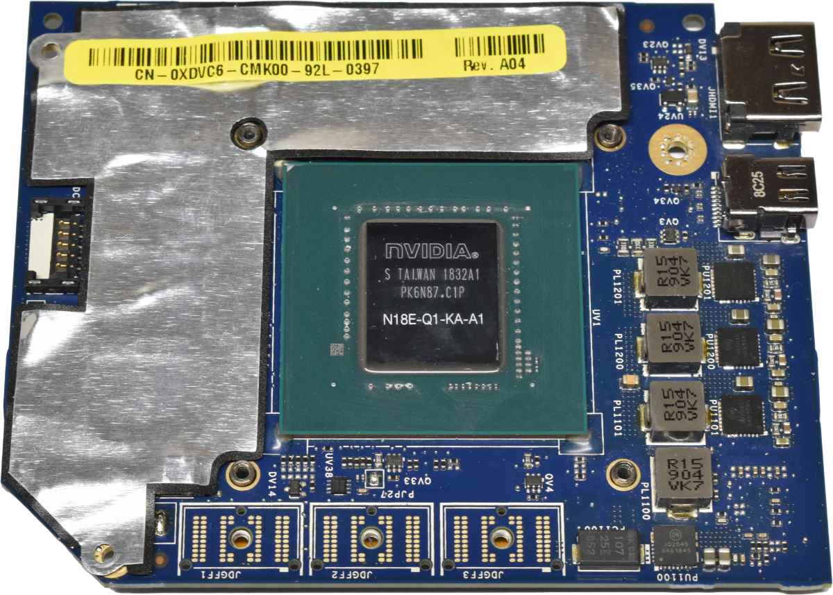 Dell Graphics Card 0XDVC6 NVIDIA Quadro P3200M 6GB GDDR5 MXM-B (3.0) Precision 7530 7730