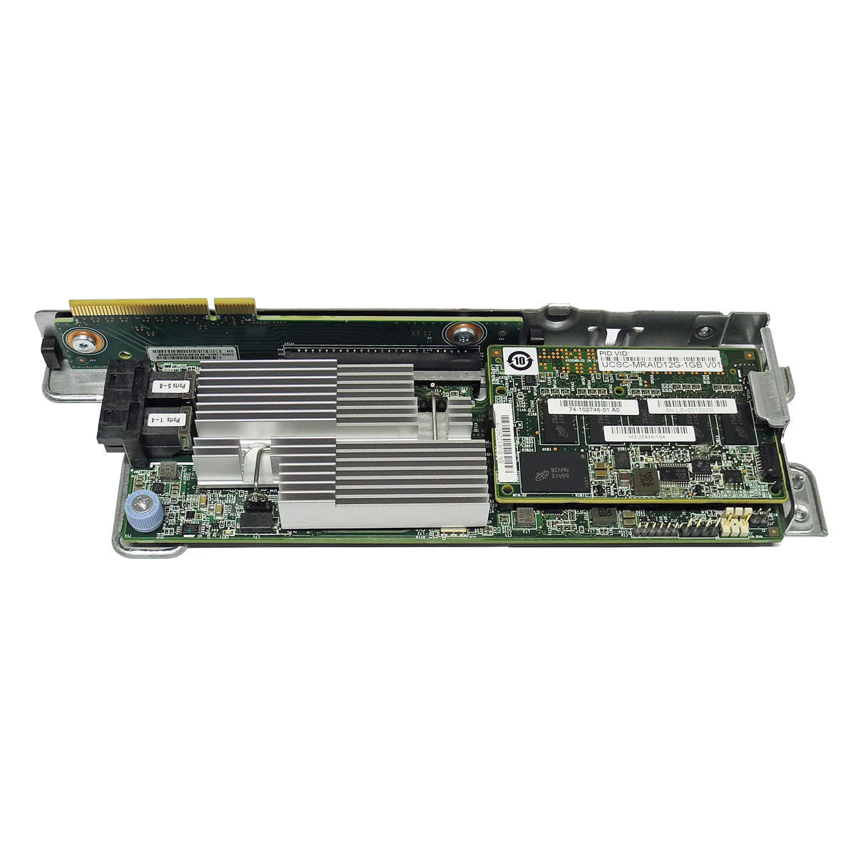Cisco-UCSC-MRAID12G-8-Port-1GB-SAS-RAID-Controller-003.jpg Cisco UCSC-MRAID12G 8-Port 1GB SAS RAID Controller +BBU +SAS Multi-Lane Kabel