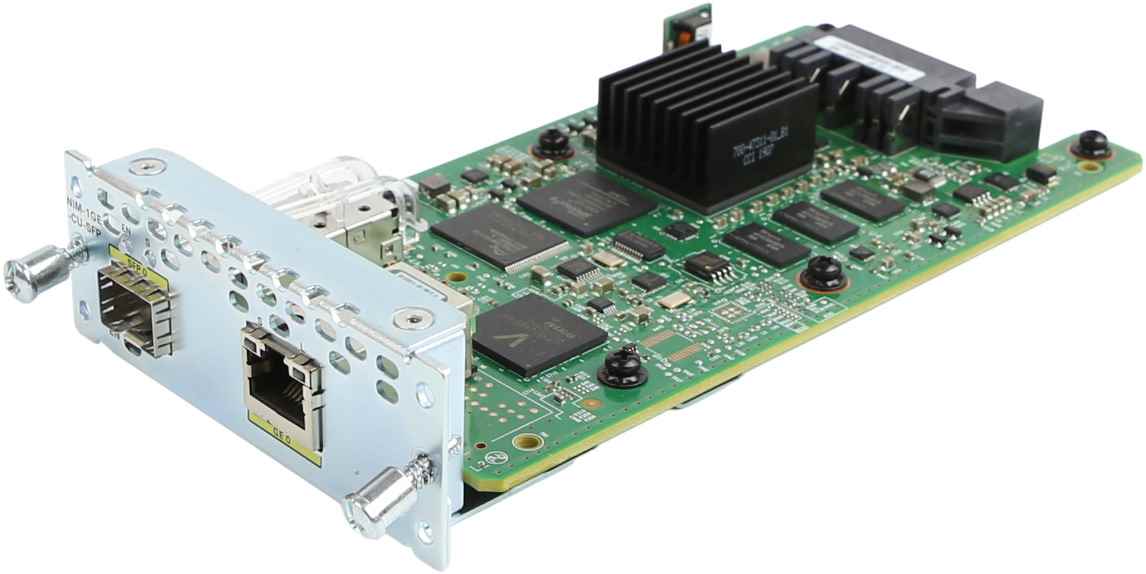 Cisco NIM-1GE-CU-SFP 73-16606-07 2-Port GE WAN Network Interface Module for 4000 Series