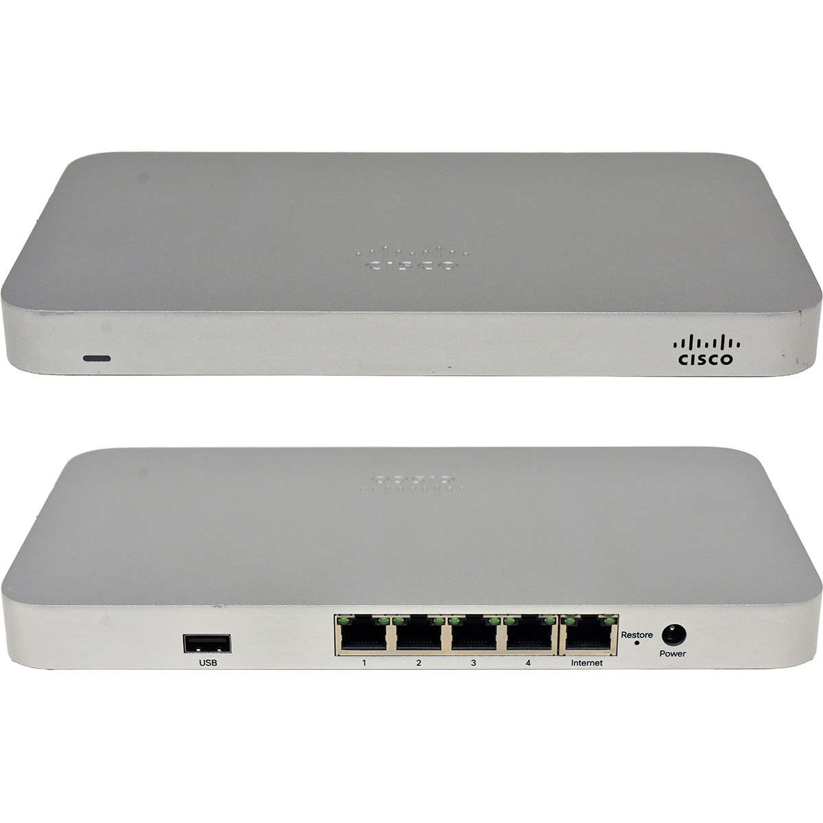 Cisco Meraki MX64-HW 600-32010-B 5-Port RJ-45 GE Cloud Managed Firewall no PSU no Antennas