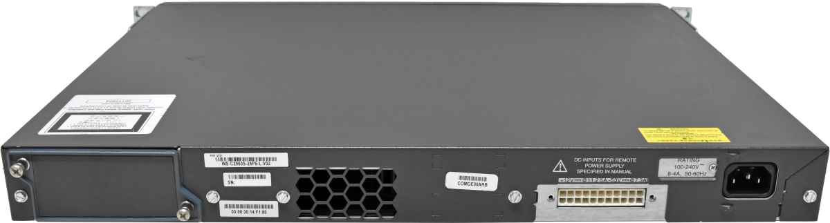 Cisco Catalyst WS-C2960S-24PS-L 24-Port PoE+ GE Switch 4x SFP Rack Ears Cisco Catalyst WS-C2960S-24PS-L 24-Port PoE+ GE Switch 4x SFP Rack Ears