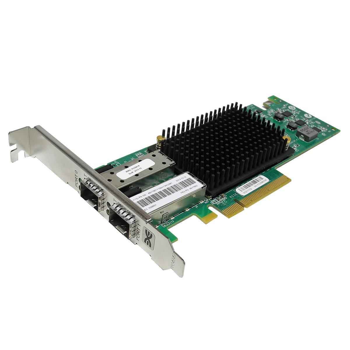 EMULEX IBM Adapter 5 2-Port 10GbE SFP+ PCI-E 00JY823 00D8543 FP EMULEX IBM OCE11102 Dual-Port 10GbE FC SFP+ PCIe x8 Network Adapter FRU 49Y7952