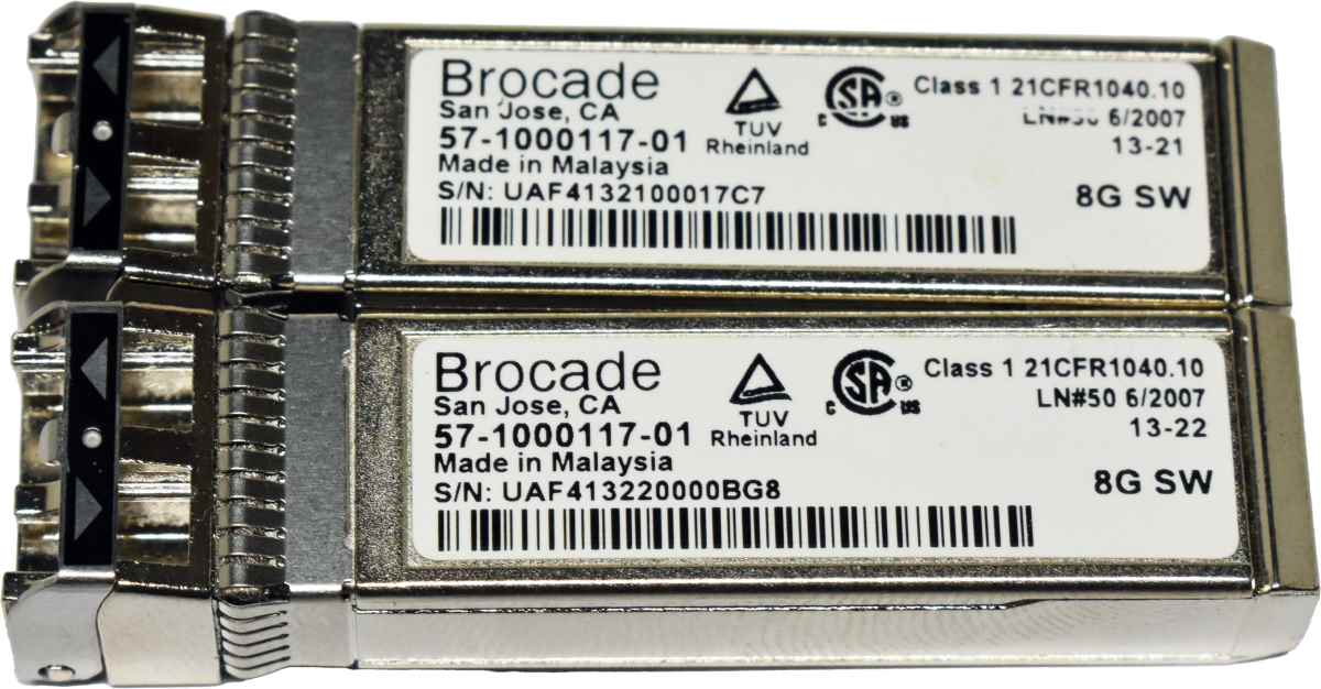 Dell Brocade 825 05GYTY Dual-Port 8G FC HBA PCIe x8 2x Mini GBICs FP
