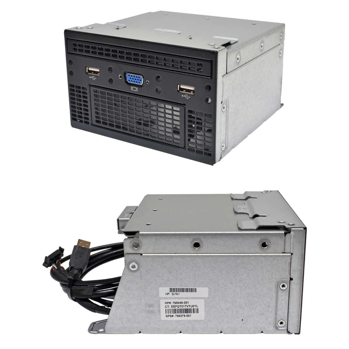 HP-DL380-Gen9-Media-Bay-Cage-DVD-USB-VGA-765446-00-002.jpg HP DL380 Gen9 Media Bay Cage DVD USB VGA 765446-001 786579-001 + Kabel