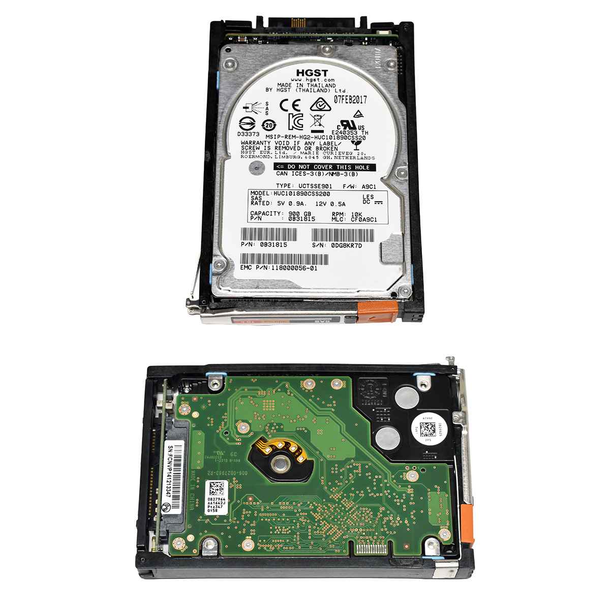 EMC HGST 900GB 2.5" 10K 6G SAS HDD Festplatte HUC101890CSS200 0B31815 Server Storage EMC HGST 900GB 2.5" 10K 6G SAS HDD Festplatte HUC101890CSS200 0B31815 Server Storage