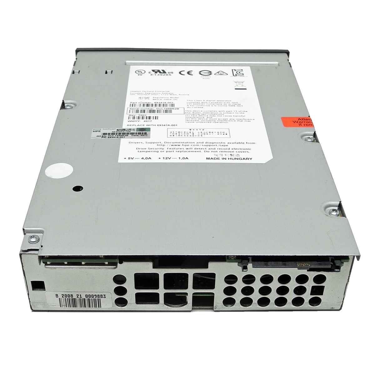 HP LTO-5 Ultrium 3000 BRSLA-0904-DC Tape Drive / Bandlaufwerk 693416-001 HP LTO-5 Ultrium 3000 BRSLA-0904-DC Tape Drive / Bandlaufwerk 693416-001
