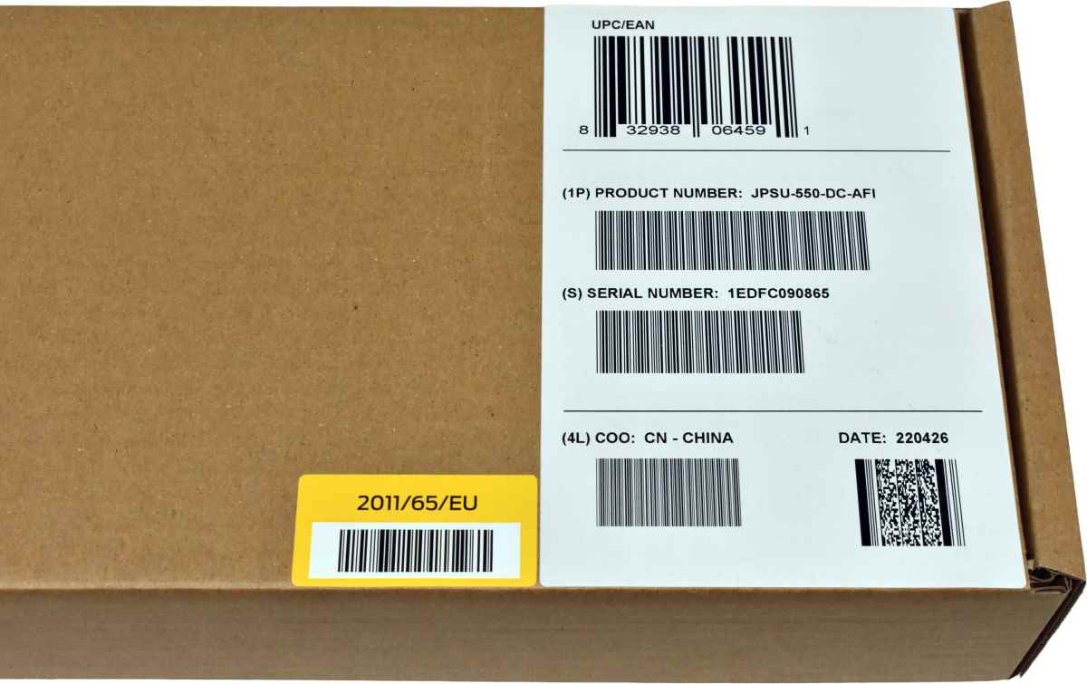 Juniper JPSU-550-DC-AFI 550W Netzteil Power Supply for EX Series NEW NEU