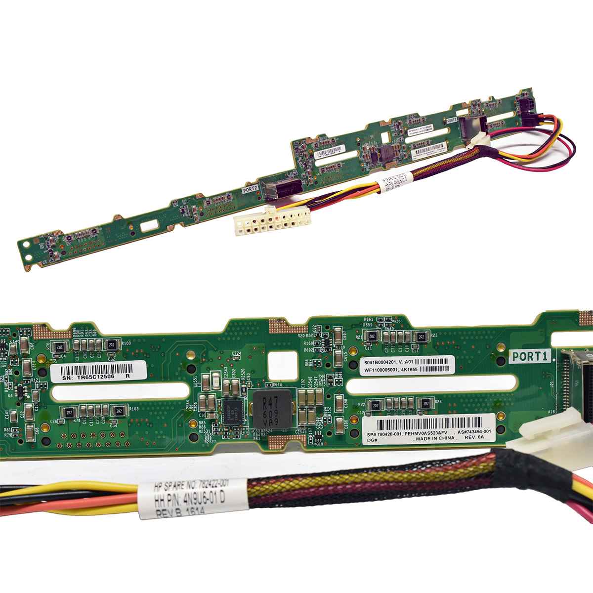 HP SAS-Backplane 8x 2,5'' DL160 G9 DL360p G9 G10 780428-001 743454-001 + Kabel 768771-001