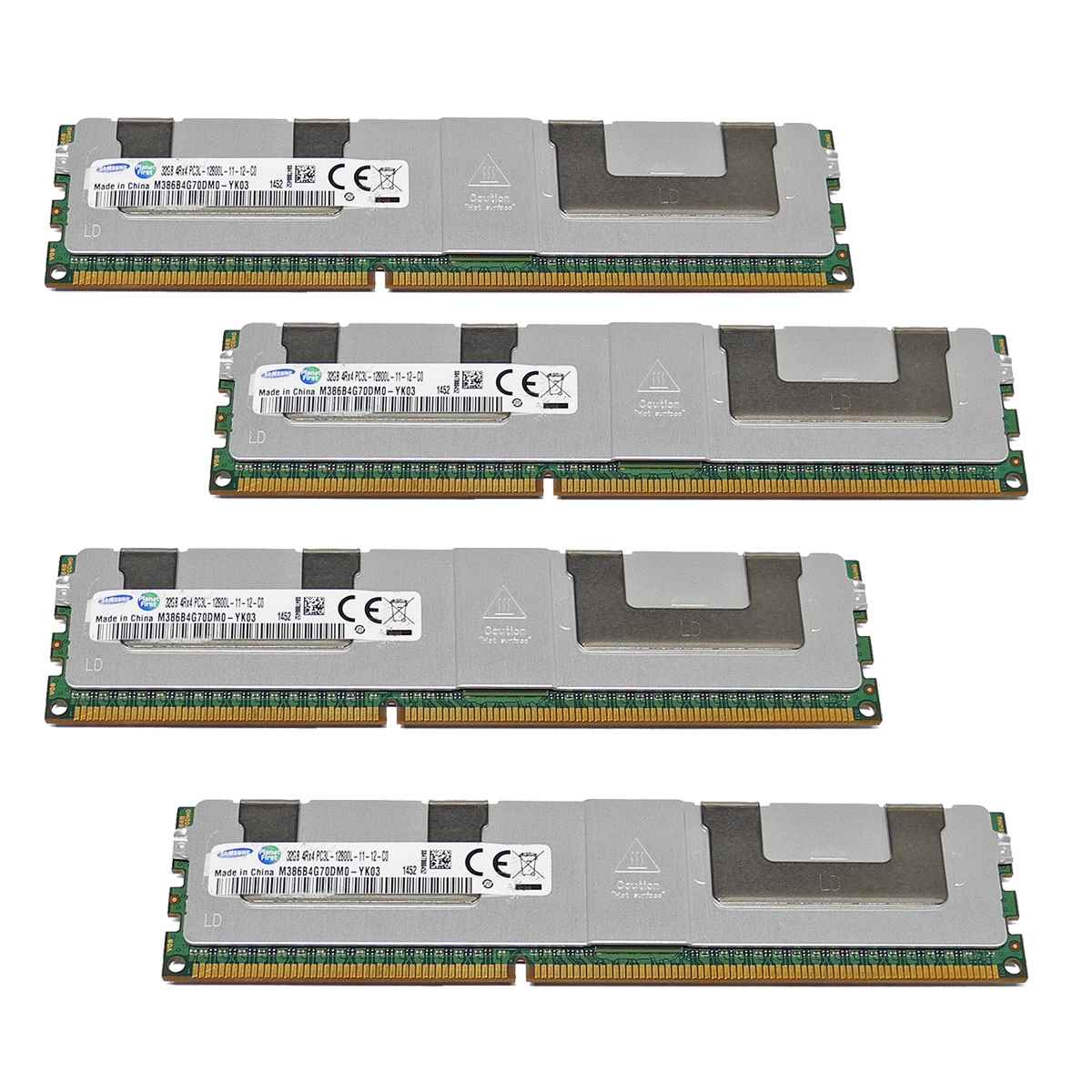 Samsung 4x32 GB (128 GB) PC3L-12800L 4Rx4 ECC M386B4G70DM0-YK04 RAM REG ECC DDR3 Samsung 8x32 GB (256 GB) PC3L-12800L 4Rx4 ECC M386B4G70DM0-YK04 RAM REG ECC DDR3