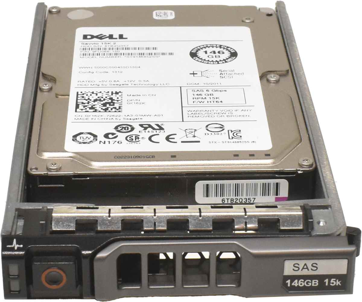 Dell 146GB 2.5" 15K 6G SAS HDD Festplatte ST9146852SS 0X162K + Rahmen Dell 146GB 2.5" 15K 6G SAS HDD Festplatte ST9146852SS 0X162K + Rahmen