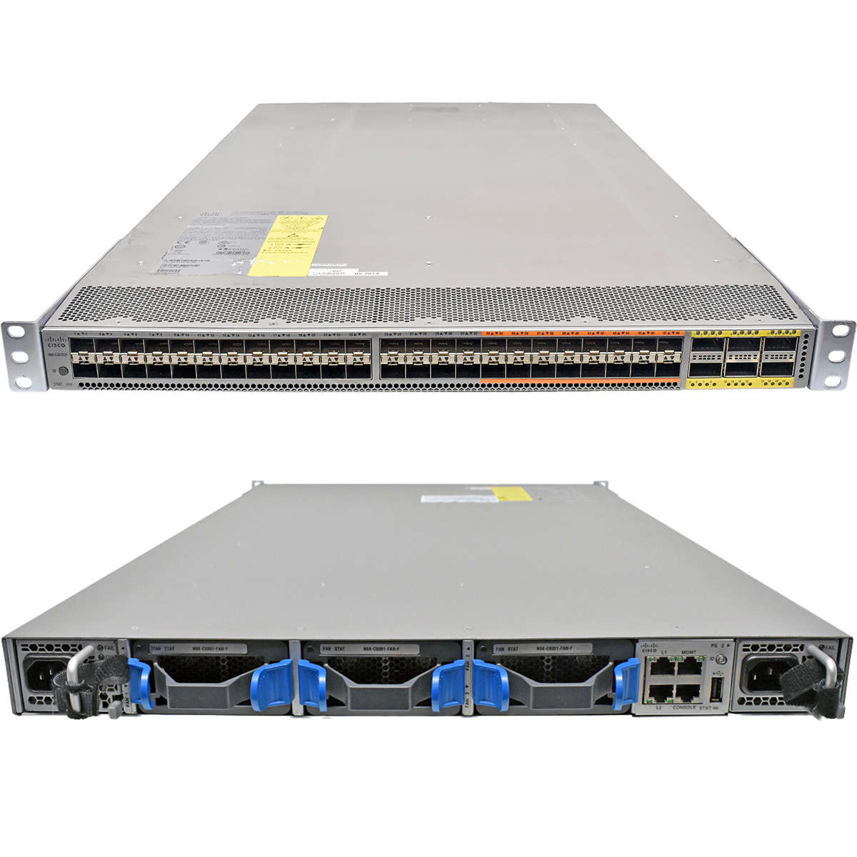 Cisco N5K-C5672UP 68-5638-02 48-Port 10GE SFP+ Switch 6x 40GE QSFP+ blue FANs