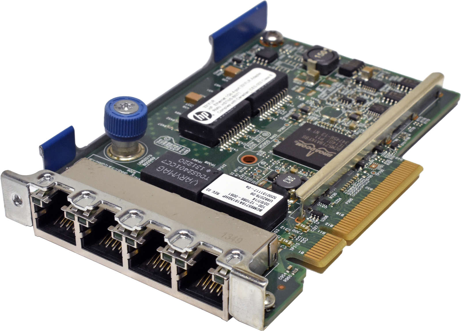 HP 331FLR 4-Port PCIe x8 Gigabit Ethernet Network Adapter 629133-001 634025-001 ohne Kühler