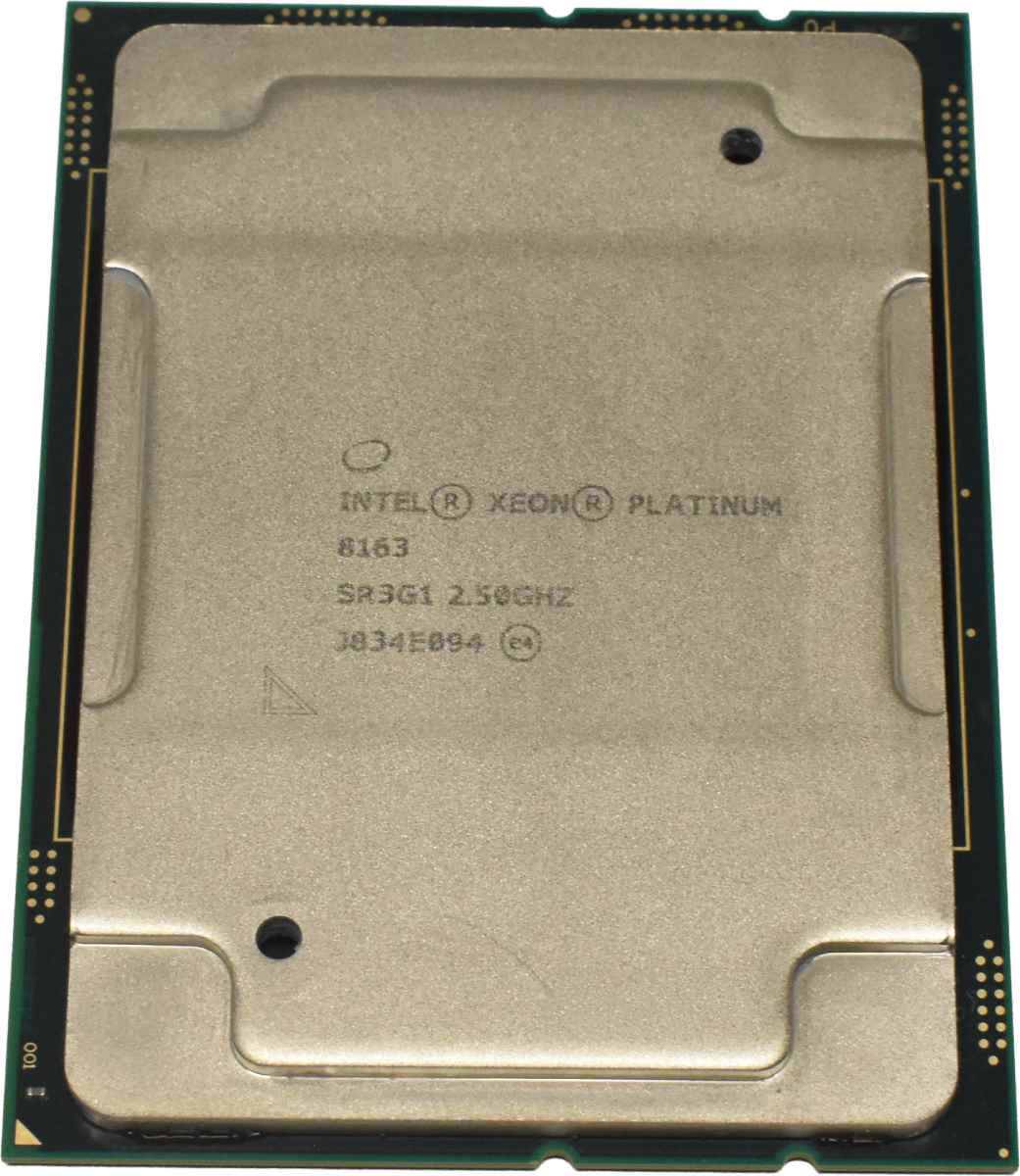 Intel Xeon Platinum Processor 8163 24-Core 33MB 2.5GHz FCLGA3647 SR3G1 2x Intel Xeon Platinum Processor 8163 24-Core 33MB 2.5GHz FCLGA3647 SR3G1