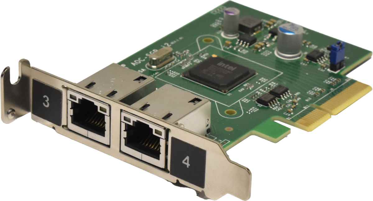 SUPERMICRO AOC-SGP- i2  Dual-Port PCIe x4 Gigabit Ethernet Network Adapter LP
