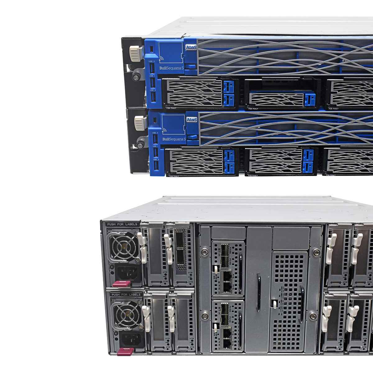 ATOS Bull Sequana S Blade System M3S2G4 2x MGMT Module 2x Blade 1x CX414A 2x Riser 4x PSU ATOS Bull Sequana S Blade System M3S2G4 2x MGMT Module 2x Blade 1x CX414A 2x Riser 4x PSU