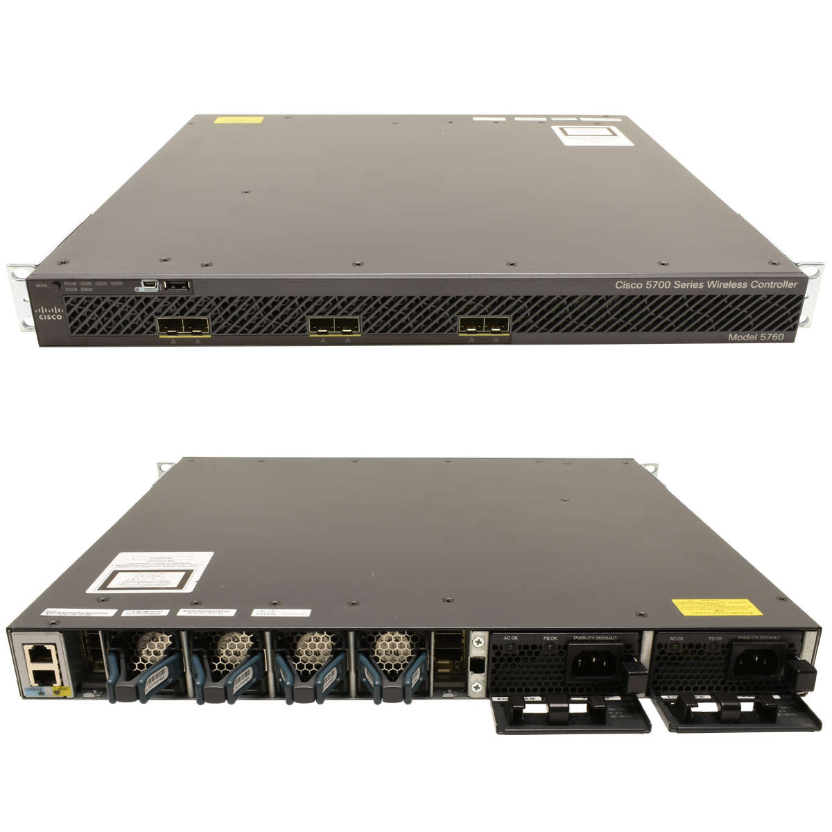Cisco AIR-CT5760-HA-K9 5700 Series Wireless Controller up to 25 Cisco APs 2x PSU