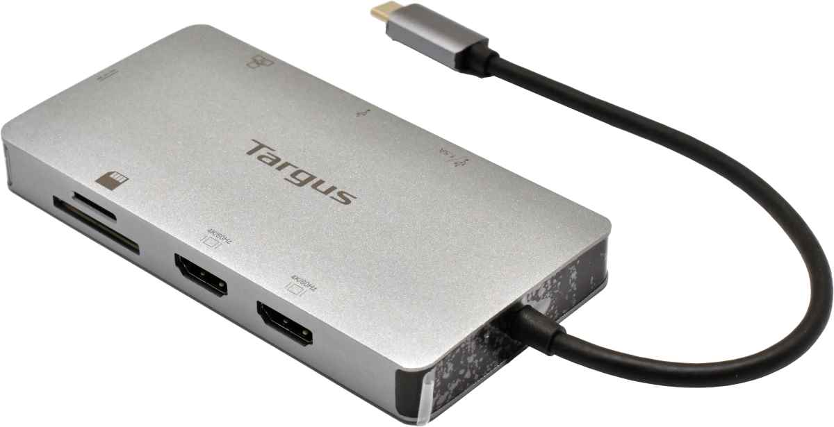 Targus DOCK423EU Portable USB-C Travel Hub for Dual 4k Monitor 100W Passthrough NEU