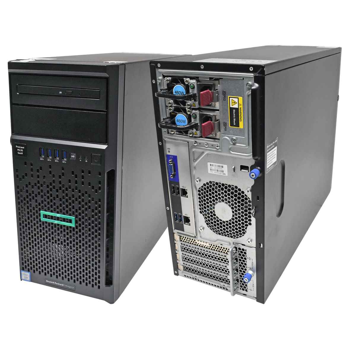 HP ProLiant ML30 G9 Tower Server G4400 3,30 GHz CPU 8GB PC4 8x 2,5 SFF P440ar 2x240GB SSD HP ProLiant ML30 G9 Tower Server G4400 3,30 GHz CPU 8GB PC4 8x 2,5 SFF P440