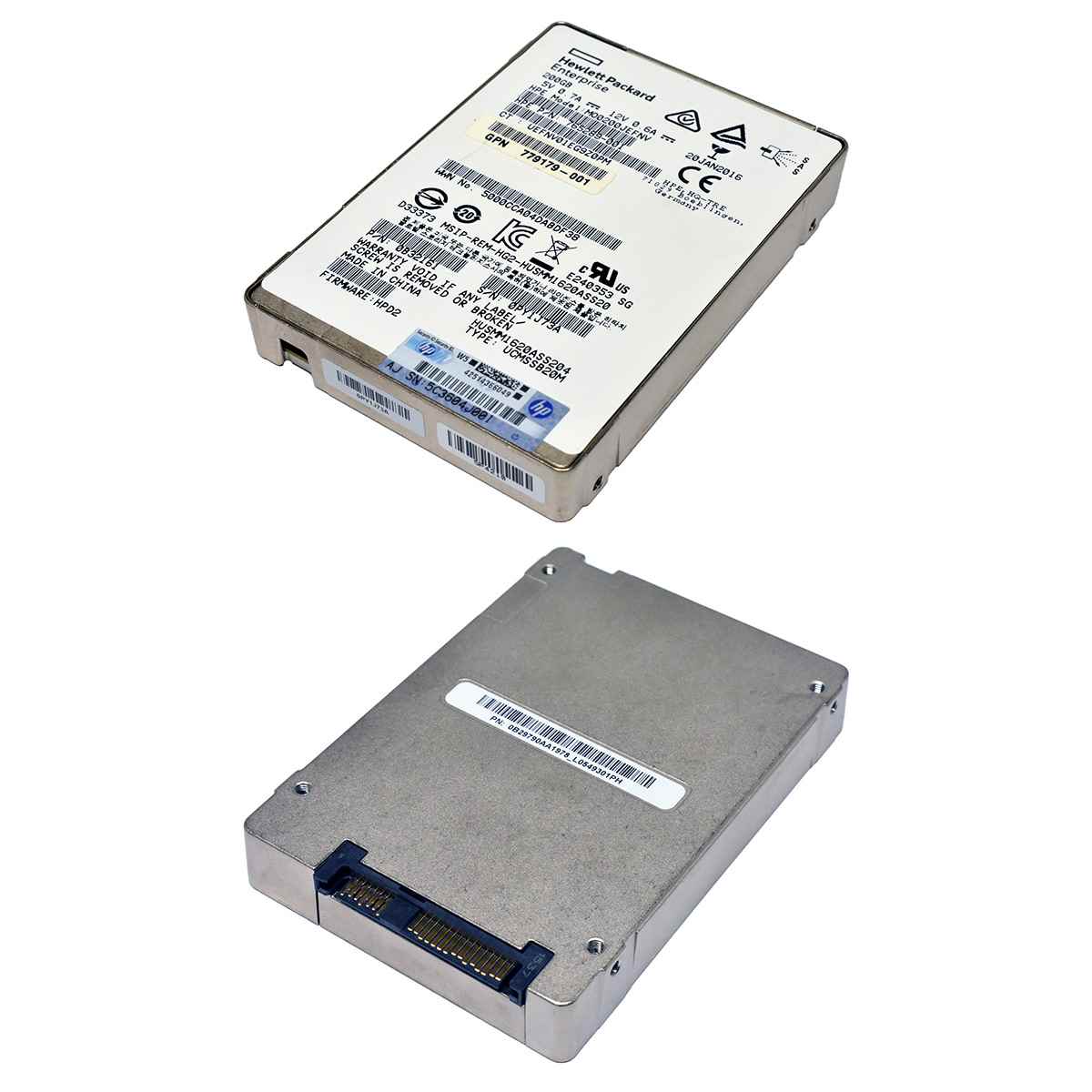HP Enterprise HGST 200GB 2.5“ 12G SAS SSD HUSMM1620ASS204 765289-001 779179-001 HP Enterprise HGST 200GB 2.5“ 12G SAS SSD HUSMM1620ASS204 765289-001 779179-001