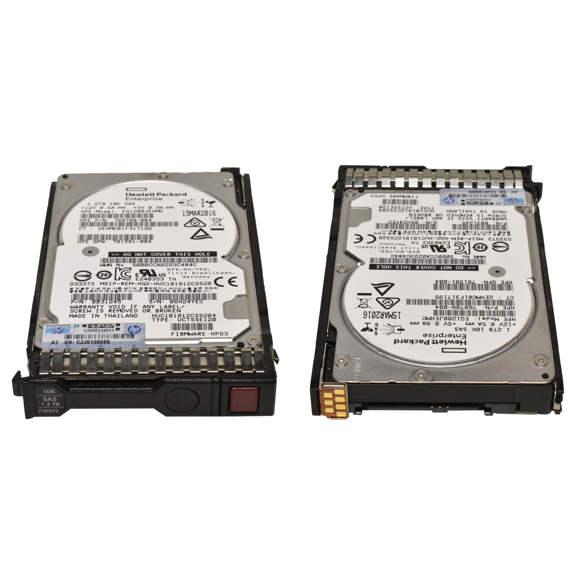 HP 1.2TB 2.5" 10K 12G SAS HDD Festplatte 872483-006 872737-001 G8-G10 Servers HP 1.2TB 2.5" 10K 12G SAS HDD Festplatte AL14SEB120N 781578-001 Server Storage