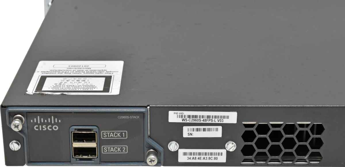 Cisco Catalyst WS-C2960S-48FPS-L 48-Port RJ-45 PoE GE Switch 4x SFP +Stack Module Cisco Catalyst WS-C2960S-48FPS-L 48-Port RJ-45 PoE GE Switch 4x SFP +Stack Module