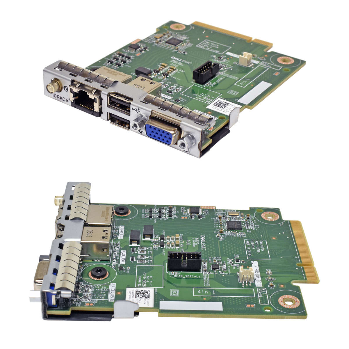 DELL-EMC-Rear-I-O-Card-LoM-011F01N-iDrac-VGA-USB-2-001.jpg DELL EMC Rear I/O Card LoM 011F01N iDrac VGA USB 2.0 3.0 Port for R6525 R7525