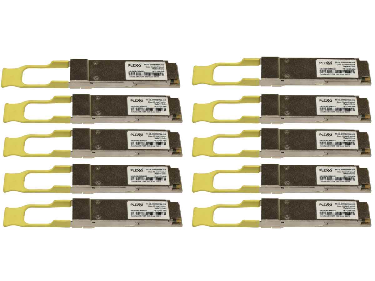 10x Plexxi GBIC PX-CBL-QSFP28-PSM4-2KM 100Gbps QSFP28 1310nm 2km TR-VC13T-NBK 10x Plexxi GBIC PX-CBL-QSFP28-PSM4-2KM 100Gbps QSFP28 1310nm 2km TR-VC13T-NBK