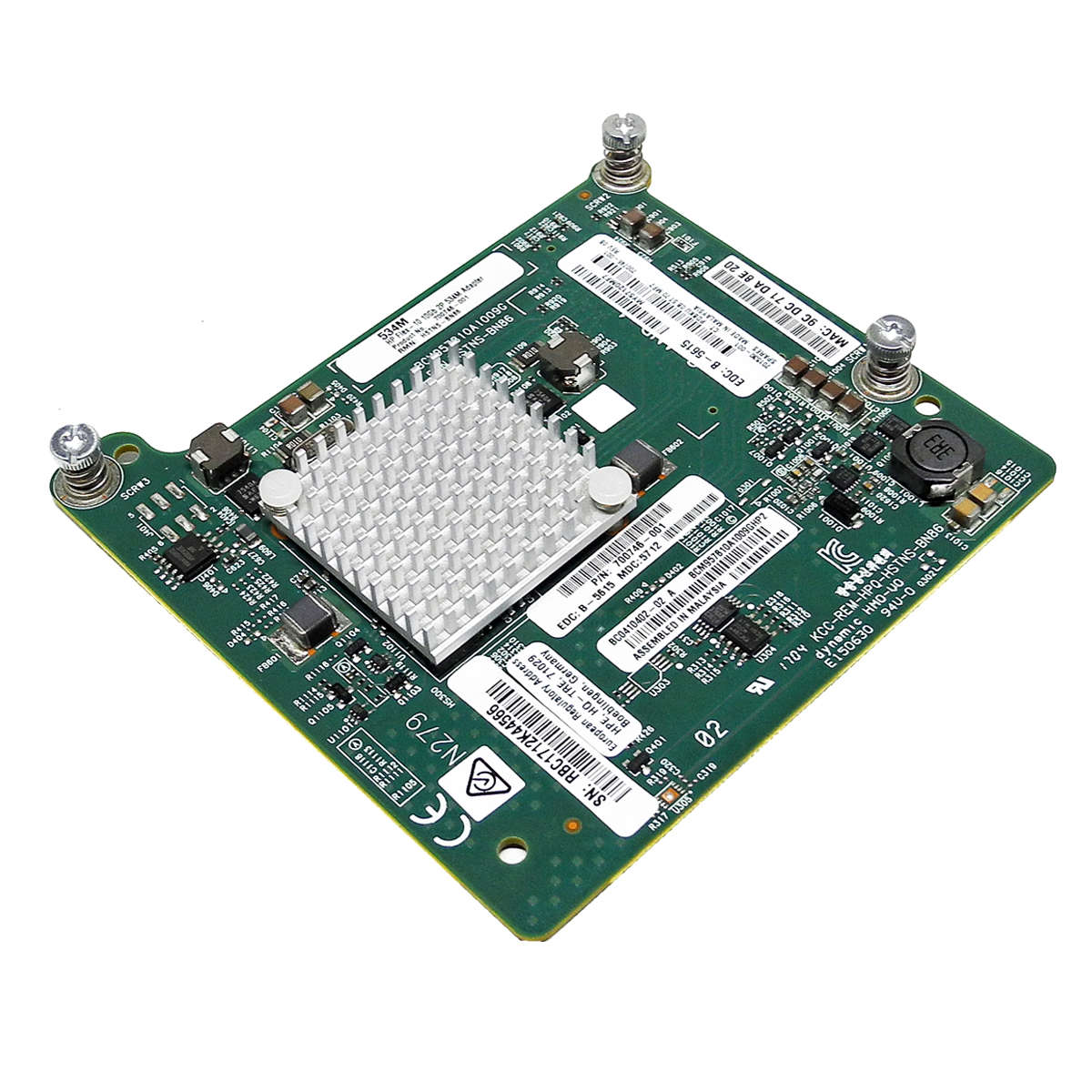 HP-FlexFabric-534M-2-Port-10GbE-Mezz-Adapter-for-B-001.jpg HP FlexFabric 534M 2-Port 10GbE Mezz Adapter for BL460c G9/G10 Blade 701530-001