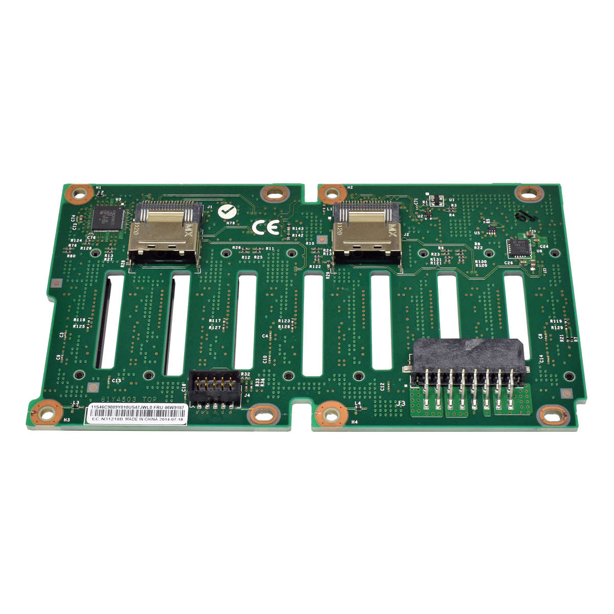 IBM-8-Bay-SAS-2-5-Backplane-46W9187-2x-Kabel-81Y66-002.jpg IBM 8 Bay SAS 2,5" Backplane 46W9187 + 2x Kabel 81Y6651 für System X3650 M4