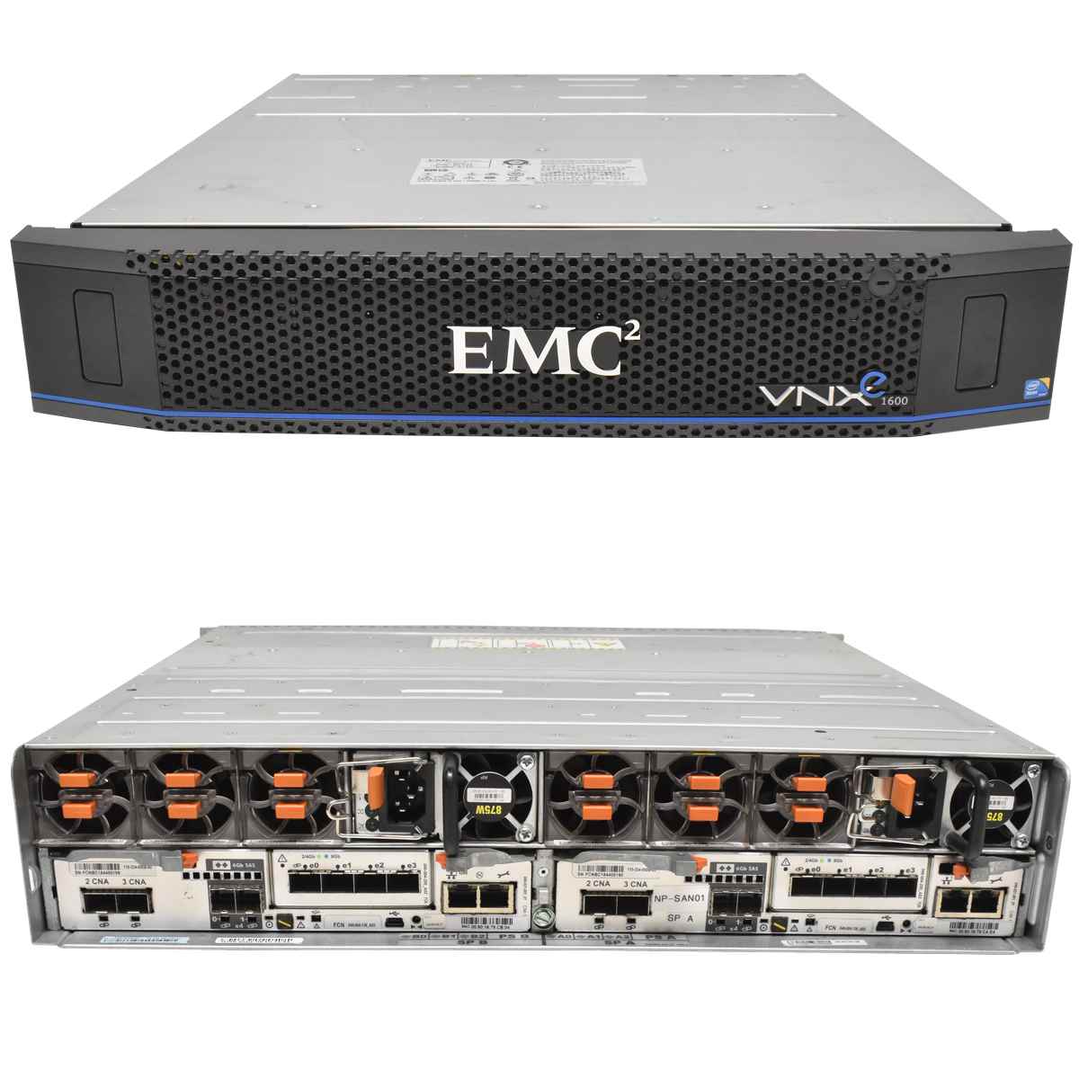 EMC VNXe 1600 Storage BPE25 25x SFF Zoll 2x 110-334-000B-00 Controller SAS