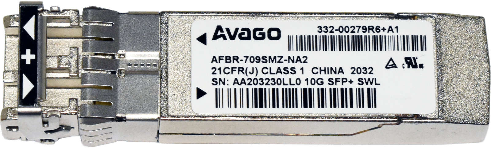 Avago AFBR-709SMZ-NA2 332-00279R6+A1 10G SFP+ 850nm 300m MMF LC Duplex Transceiver Module