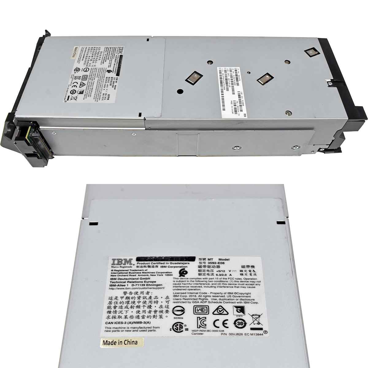 IBM TS1150 3592-E08 Dual SFP+ FC Tape Drive IBM TS1150 3592-E08 Dual SFP+ FC Tape Drive