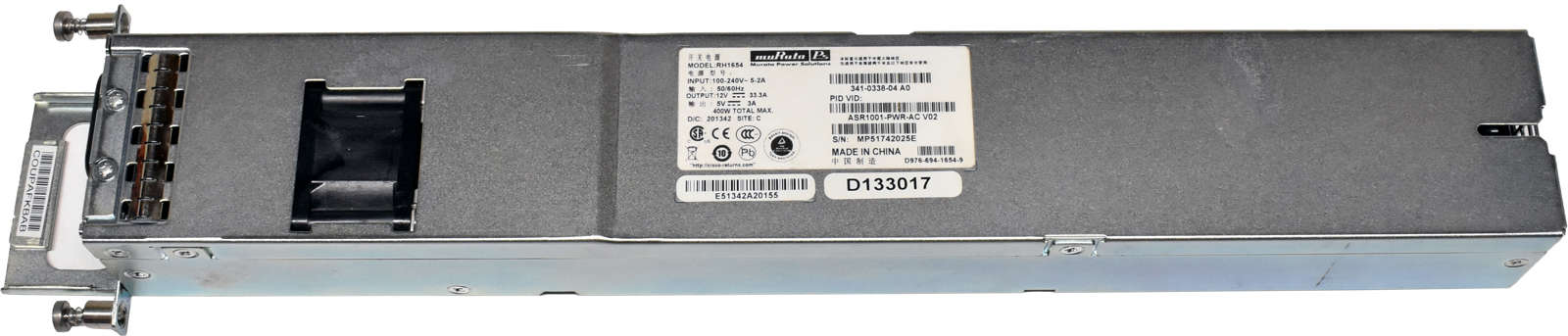 Cisco-400W-Power-Supply-ASR1001-PWR-AC-341-0338-04-003.jpg Cisco 400W Power Supply ASR1001-PWR-AC 341-0338-04