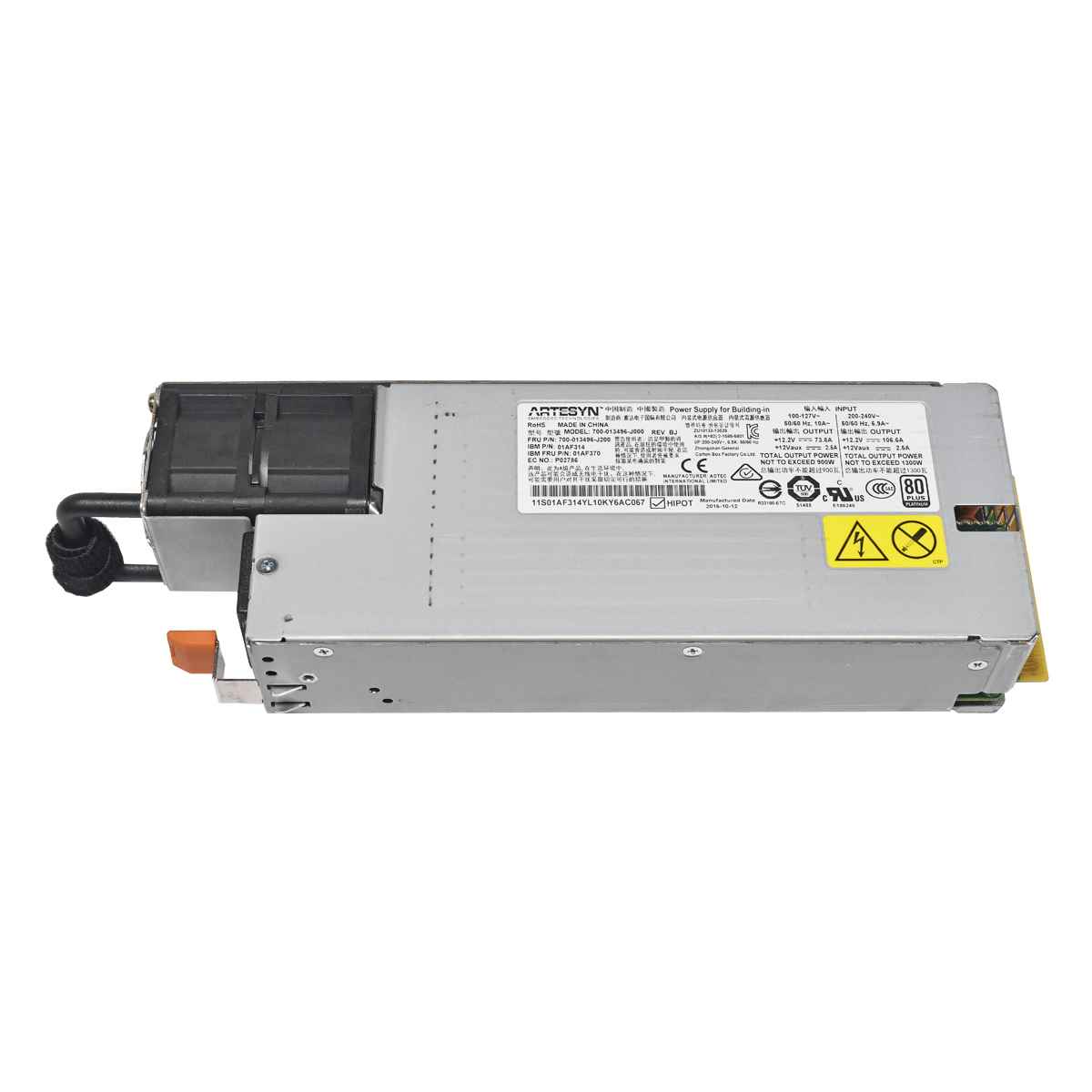 IBM Artesyn 700-013496-J000 Power Supply/Netzteil 900/1300W 700-013496-J200 01AF314 01AF370 00FX880 00FX893 IBM Artesyn 700-013496-J000 Power Supply/Netzteil 900/1300W 700-013496-J200 01AF314 01AF370 00FX880 00FX893